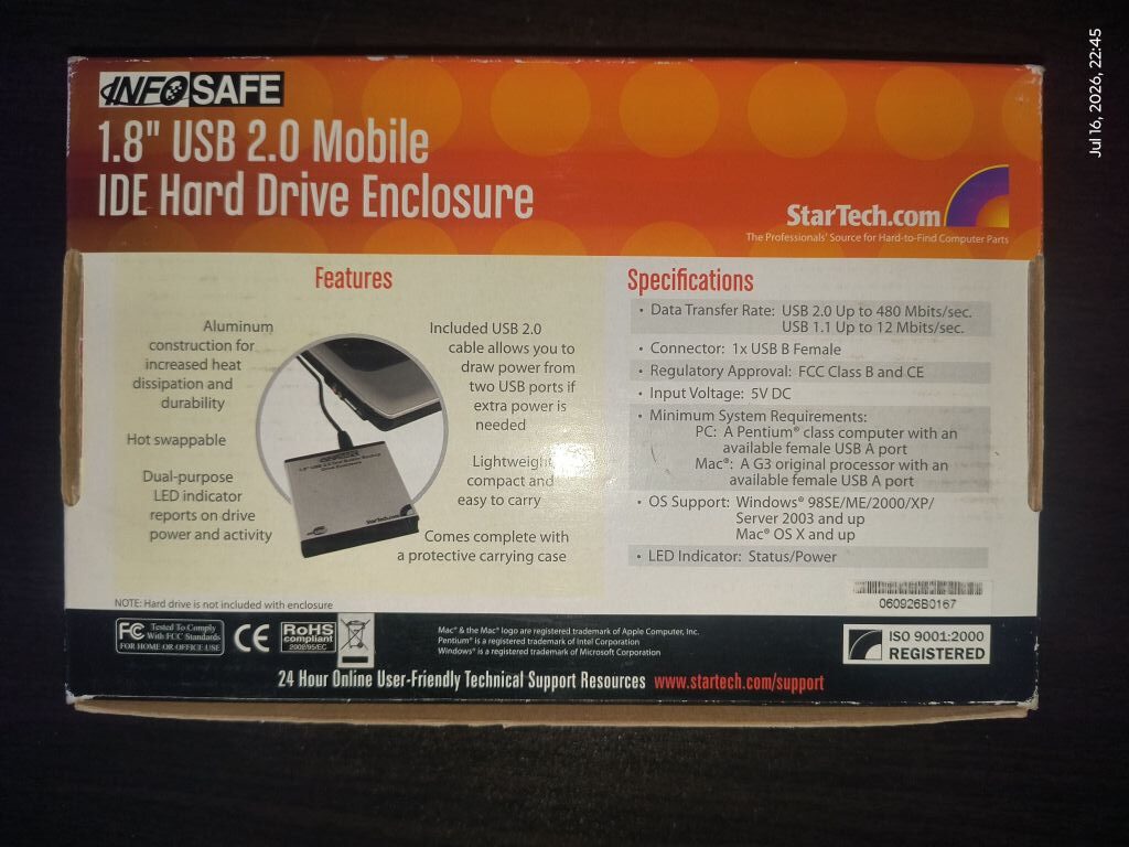Portable USB 2.0 IDE Hard Drive Enclosure - Image 4
