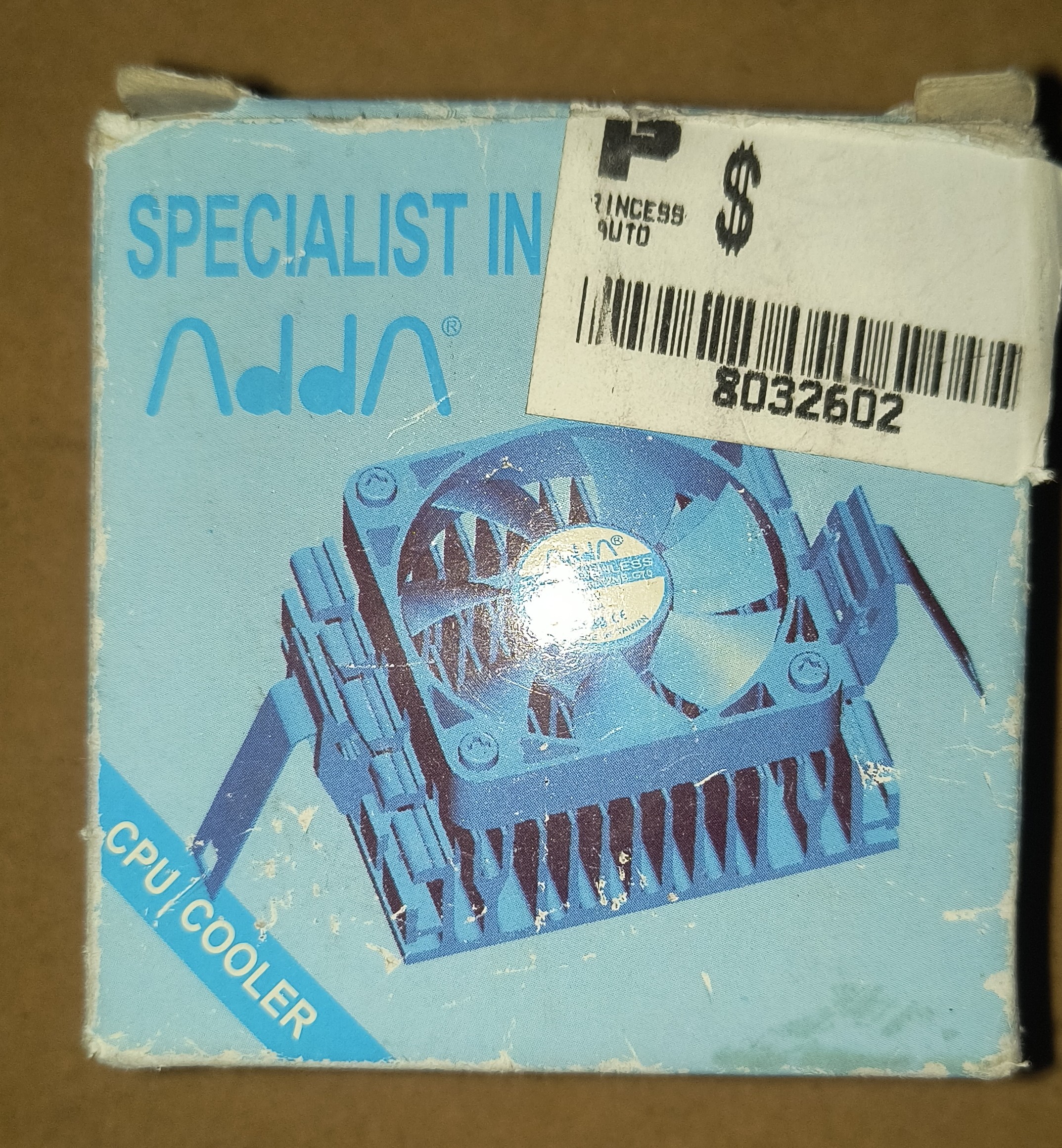 Vintage ADDA 50mm DC Brushless CPU Cooler with Heatsink - Image 3