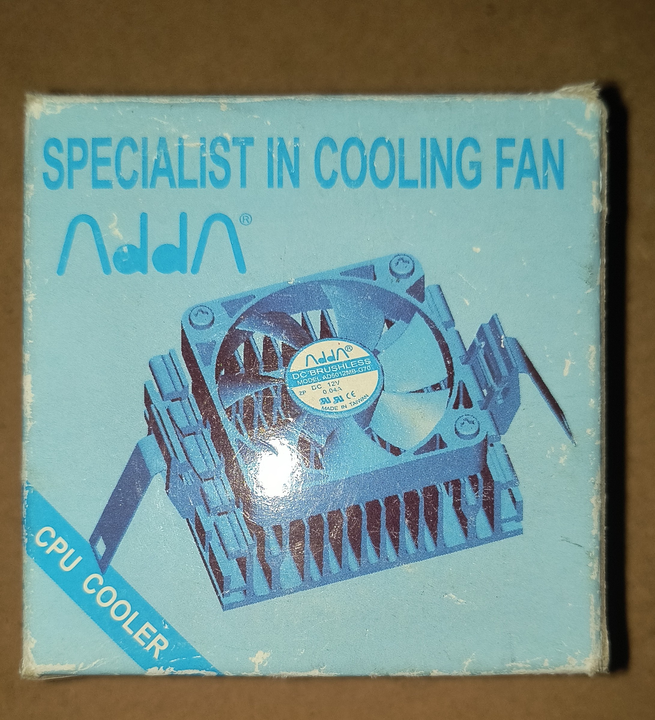 Vintage ADDA 50mm DC Brushless CPU Cooler with Heatsink - Image 2