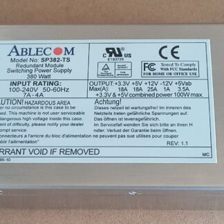Ablecom SP382-TS 380W Hot-Swap Redundant Power Supply PWS-0050-M