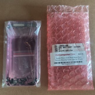Enhance Your iPhone 5 with Pink/White Metal Back Housing Cover Assembly