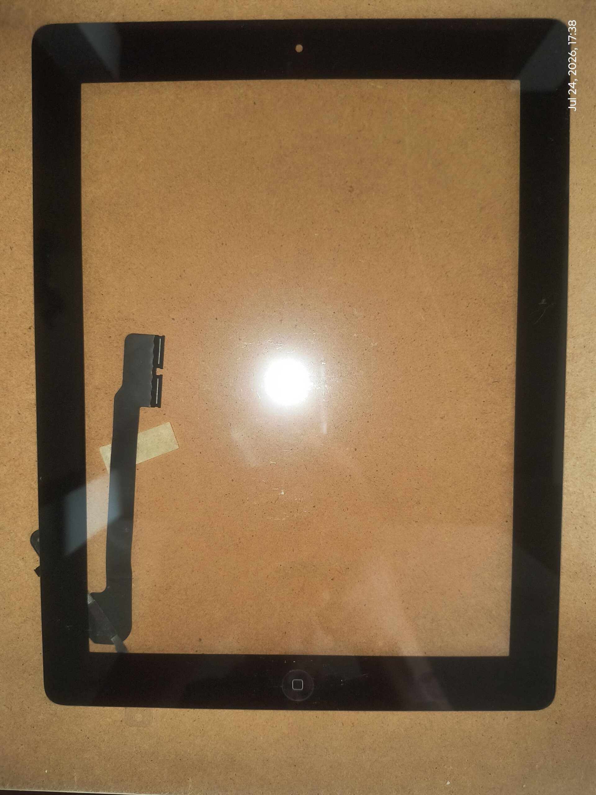 Black Touch Screen Digitizer Glass with Home Button for Apple iPad 2/3/4 (9.7-inch) - Replacement Front Glass Assembly