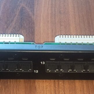 12-Port Cat 5e Patch Panel in Black color