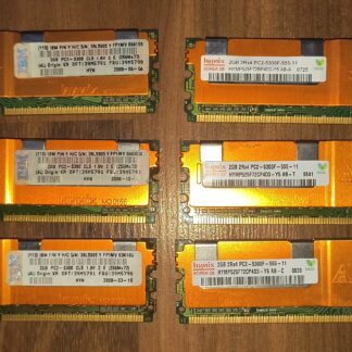 Lot of 6 Hynix 2GB PC2-5300F DDR2-667 ECC FB-DIMM Memory Modules