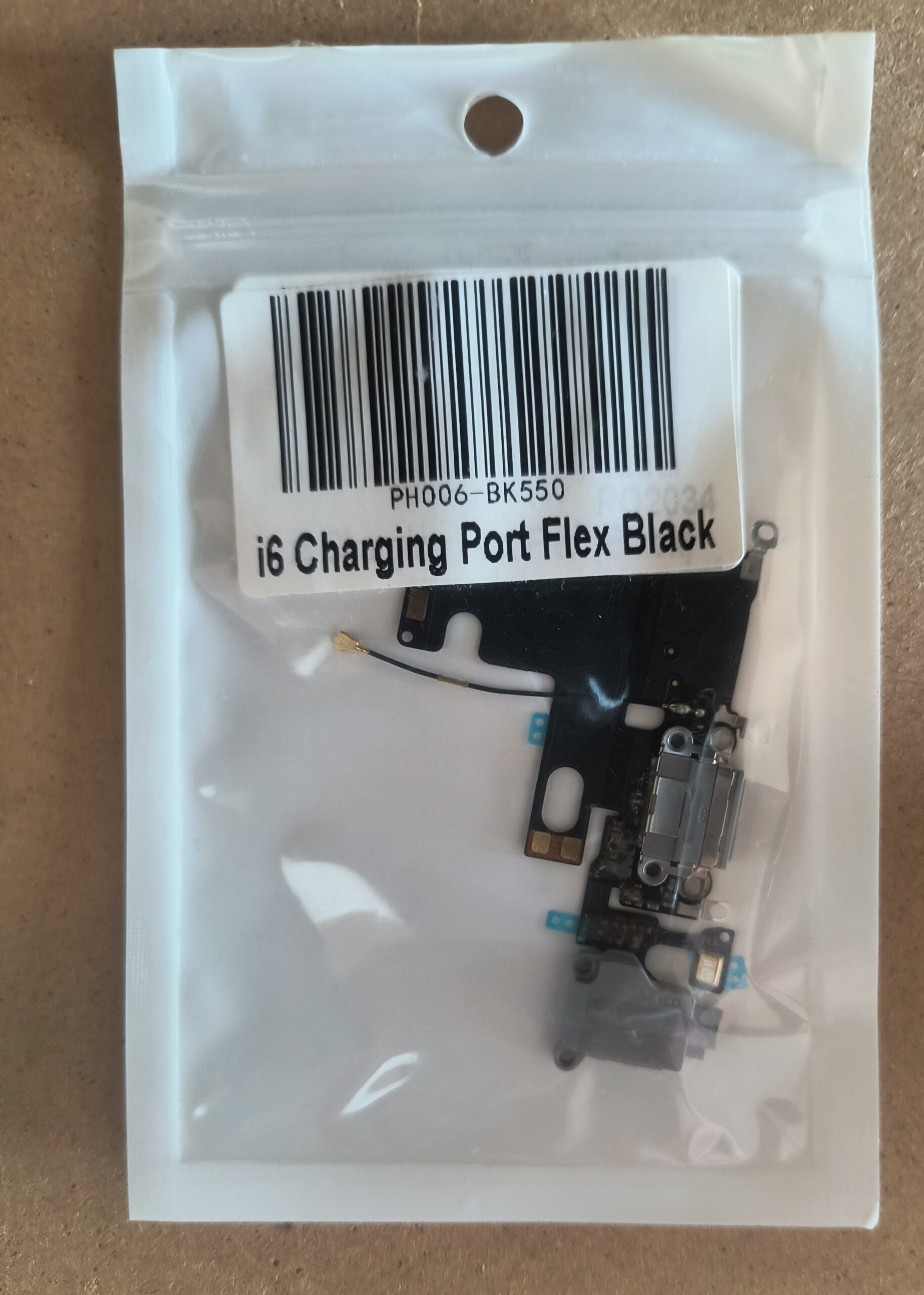 iPhone 6 Charging Port Dock Flex Cable Assembly in Black