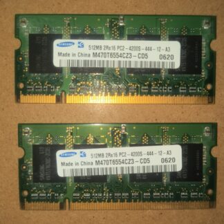 lot of 2: Samsung 512MB DDR2-533 PC2-4200S RAM Modules