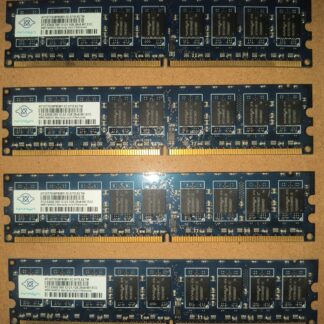 Nanya 4x1GB PC2-5300E DDR2-667 ECC UDIMM 2Rx8 240-Pin Memory Modules