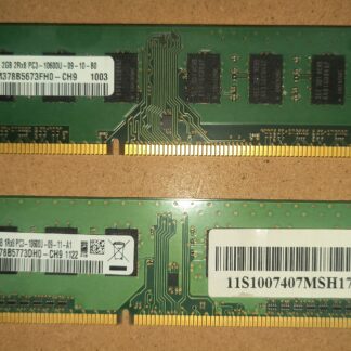 Samsung 4GB (2x2GB) DDR3-1333 PC3-10600U Desktop RAM Non-ECC UDIMM