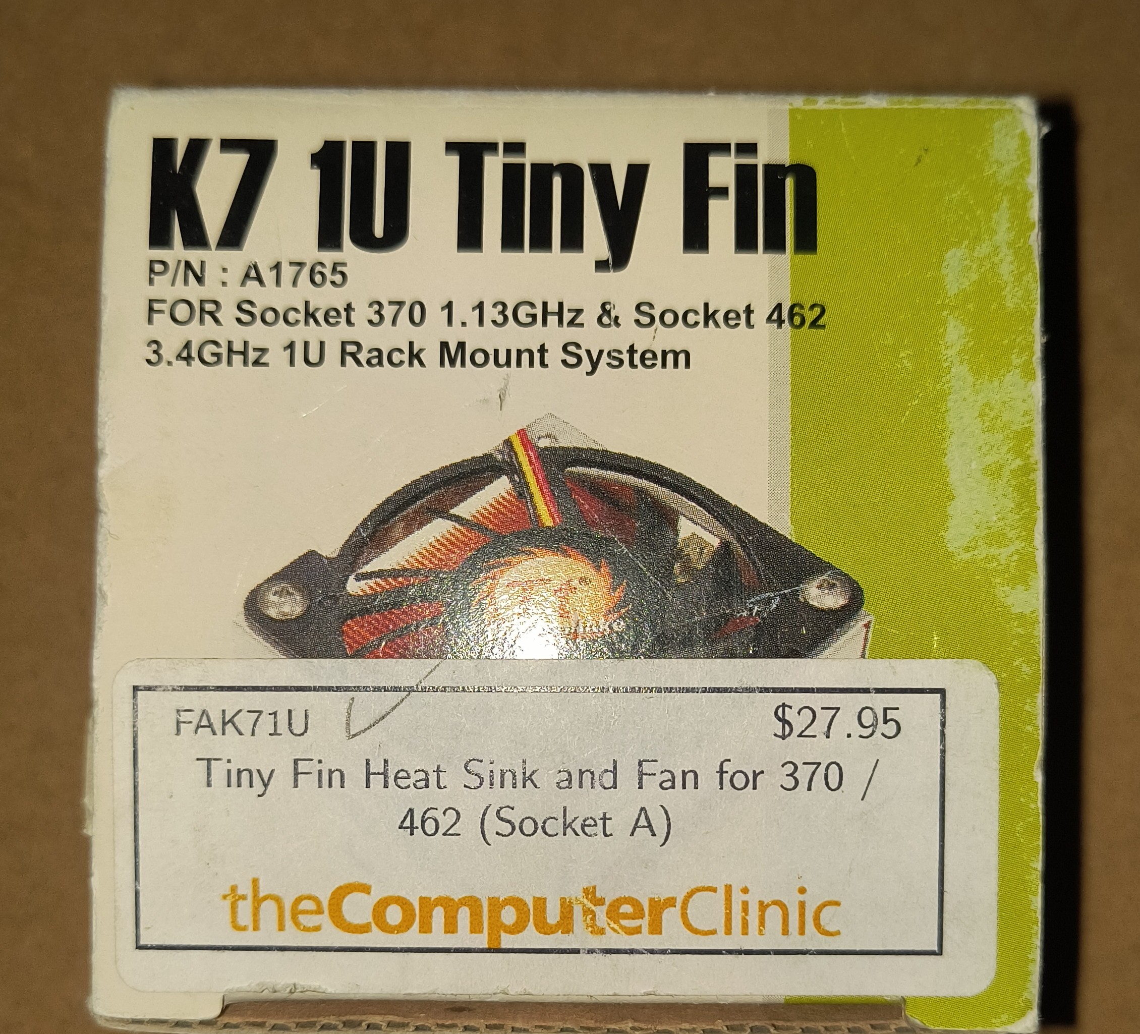 Keep Your System Cool with Thermaltake K7 1U Tiny Fin A1765 CPU Cooler