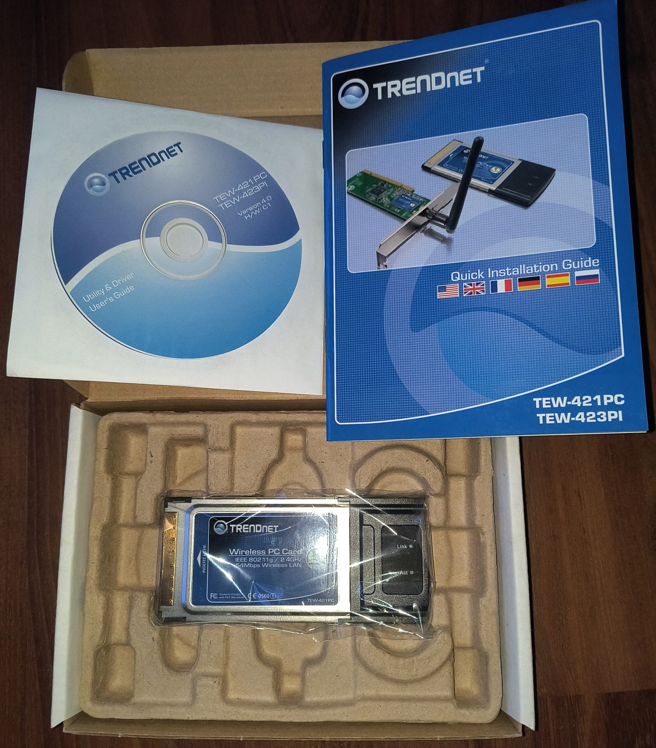 TRENDnet TEW-421PC 802.11g Wireless G PC Card (CardBus)