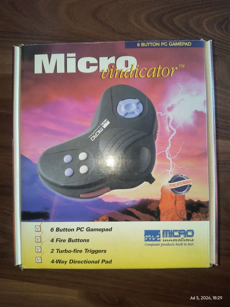 Micro Innovations Vindicator 6 Button PC Gamepad - Enhance your gaming experience with precision and control