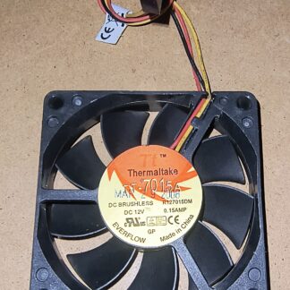 Thermaltake TT-7015A 70mm x 15mm 12V 0.15A 3-Pin DC Brushless Fan R127015DM