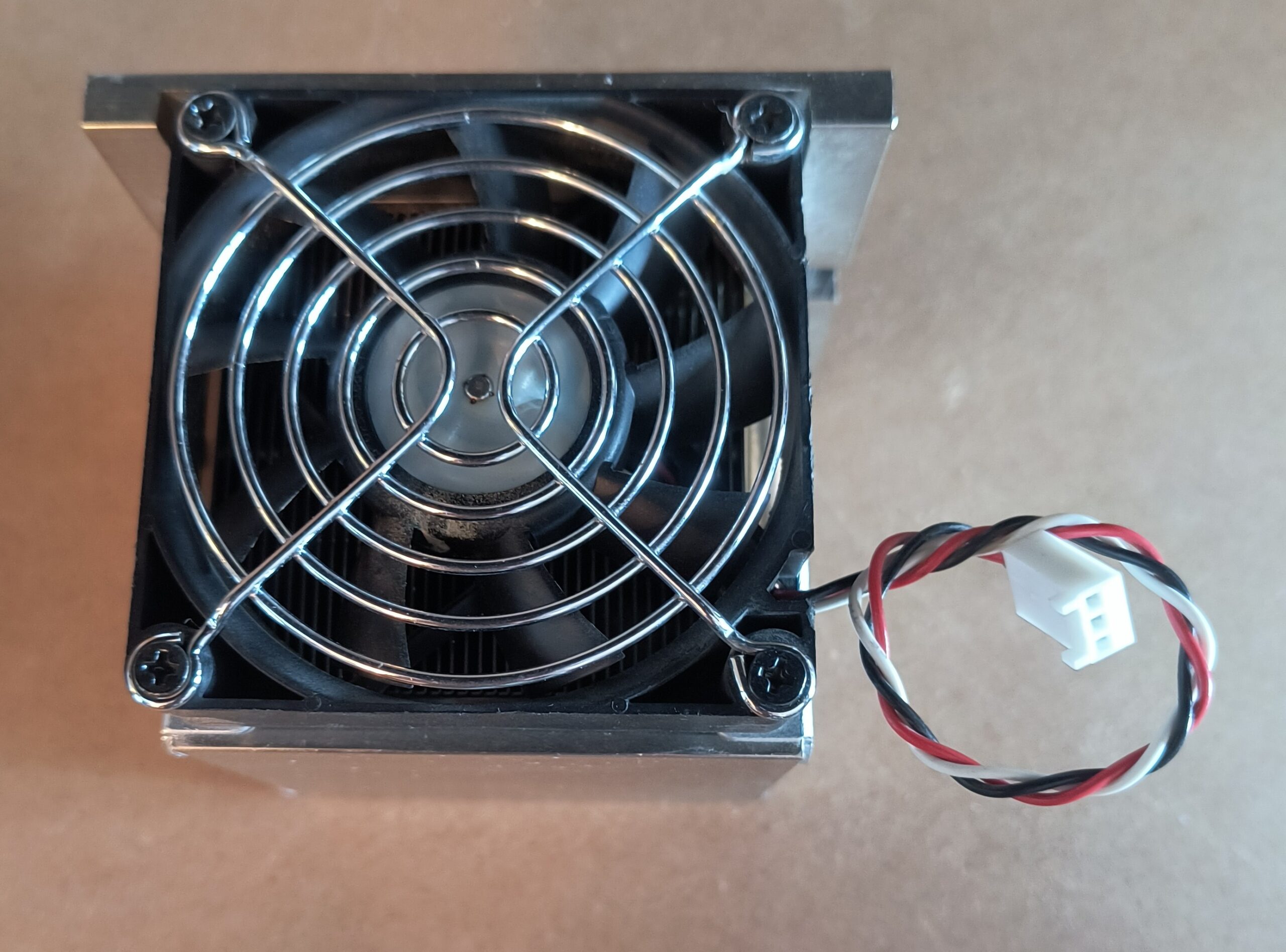 Genuine IBM CPU Heatsink and Fan Assembly FRU 13N2951 with Aluminum Finned Heatsink and Metal Fan Guard