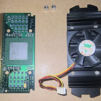 Vintage Intel Celeron MMC-2 Mobile CPU Module with Heatsink Fan