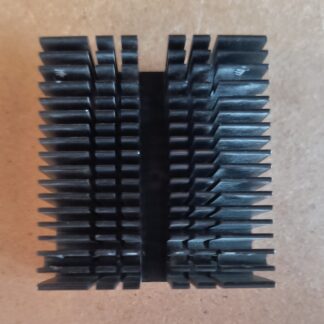 Efficient Cooling Solution: Black Aluminum Finned Heat Sink