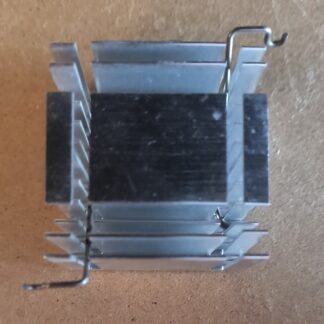 DIY Square Aluminum Heatsink with Spring Clips - Used