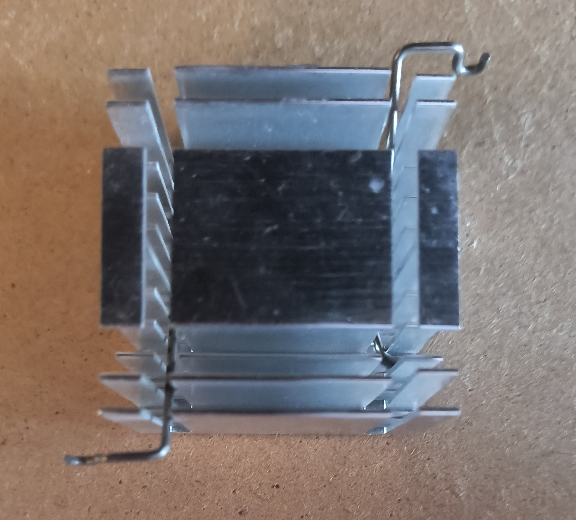DIY Square Aluminum Heatsink with Spring Clips - Used