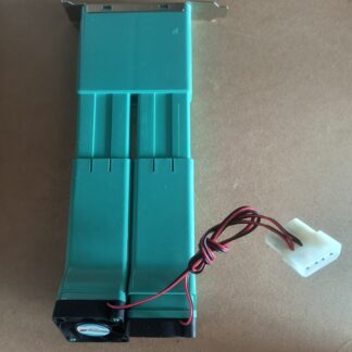 Enhance Airflow with Teal PCI Slot Exhaust Cooling Fan Card