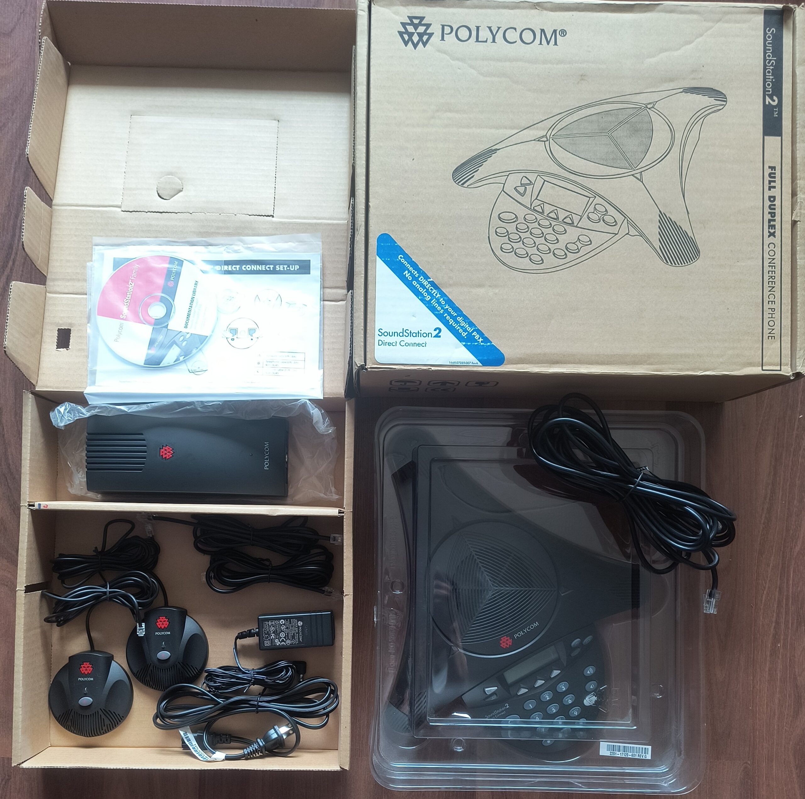 Polycom SoundStation2 Direct Connect for Nortel Conference Phone with 2 Extension Microphones