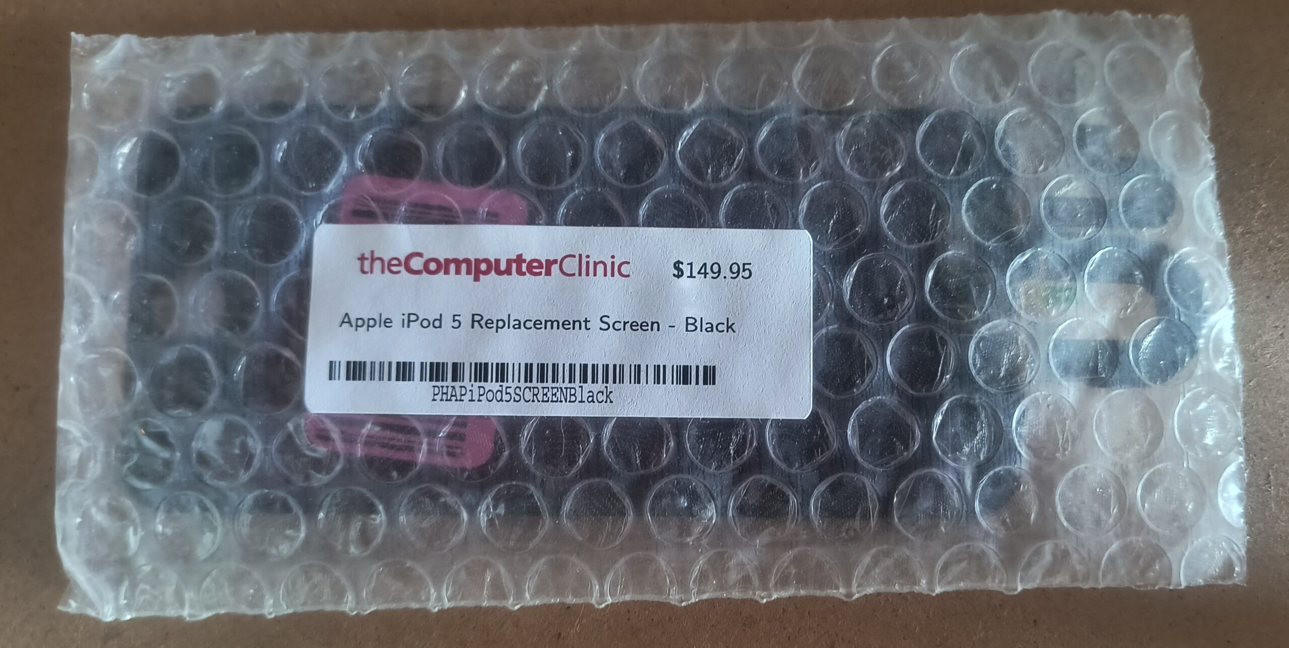 Apple iPod 5 Replacement Screen - Black from The Computer Clinic