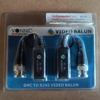 VONNIC A7002 BNC to RJ45 Video Balun Pair - Passive CCTV UTP Converter