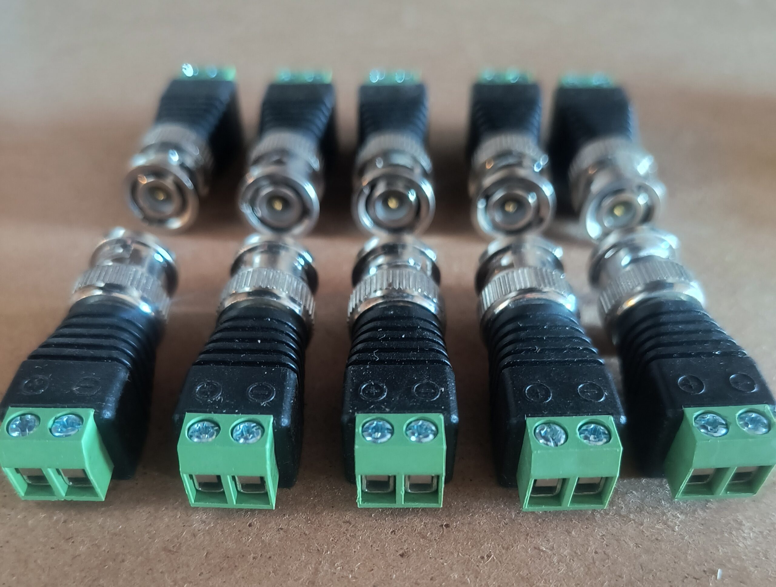 10x BNC Male to 2-Pin Screw Terminal Adapter Connectors for CCTV/Video - Image 2