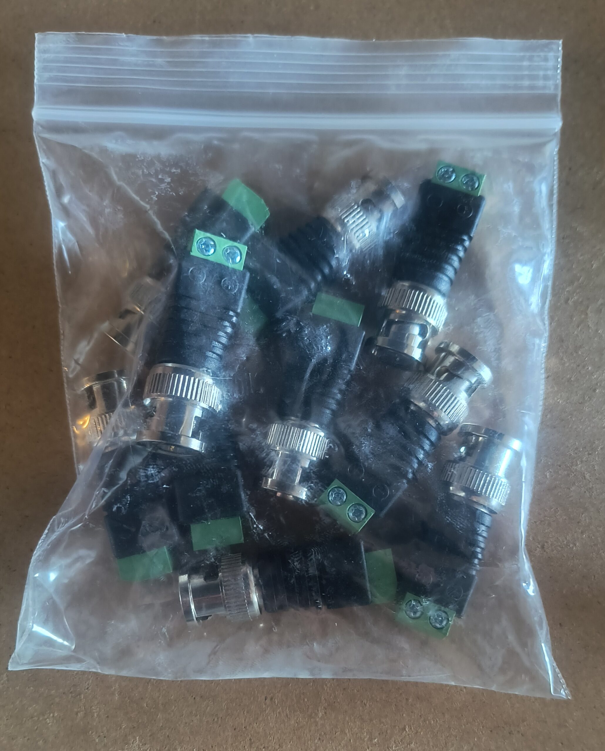 10x BNC Male to 2-Pin Screw Terminal Adapter Connectors for CCTV/Video - Image 3