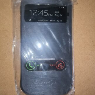 Samsung Galaxy S3 S-View Flip Cover Case in Black - New Old Stock