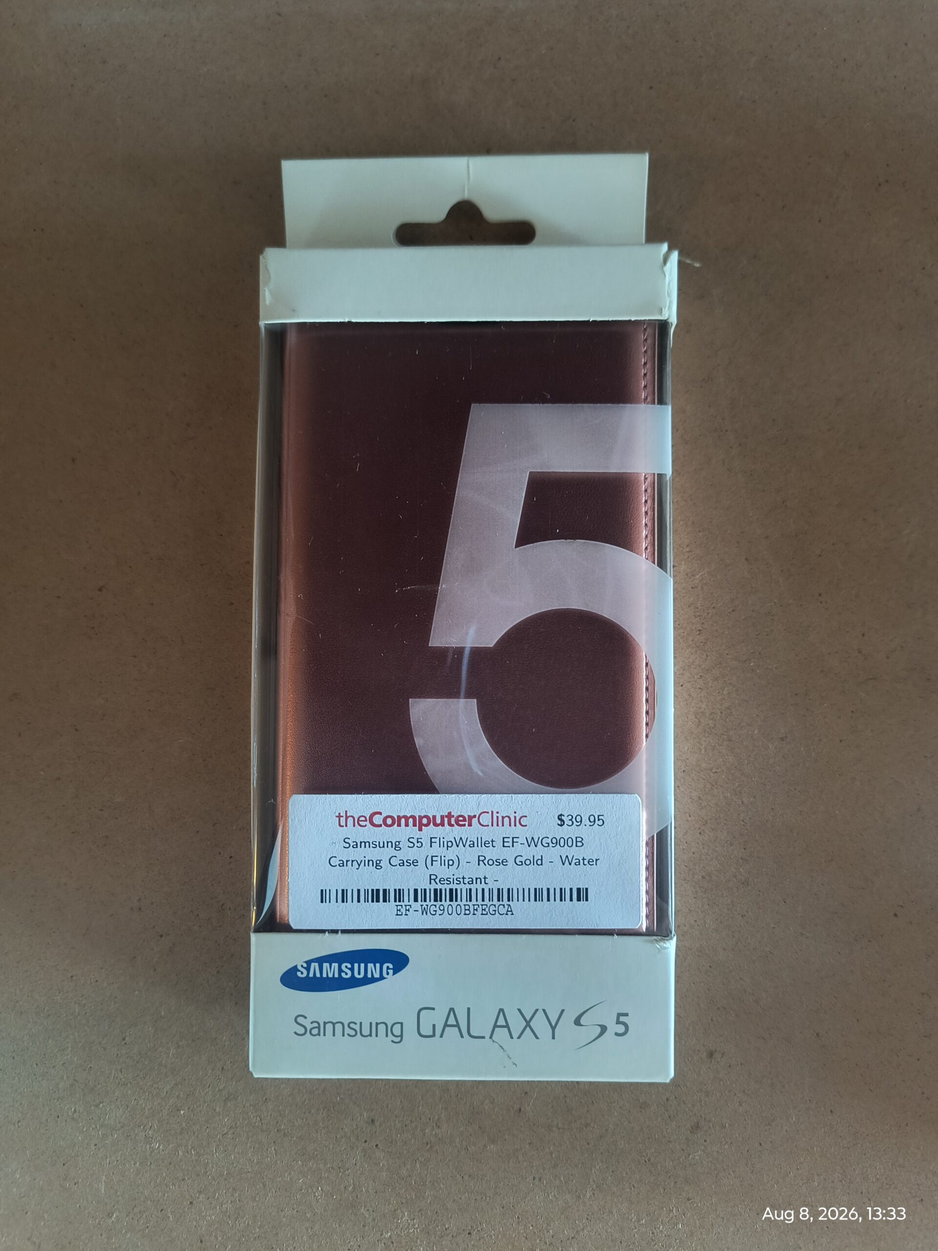 Protect Your Samsung Galaxy S5 in Style with Rose Gold Flip Wallet Cover Case