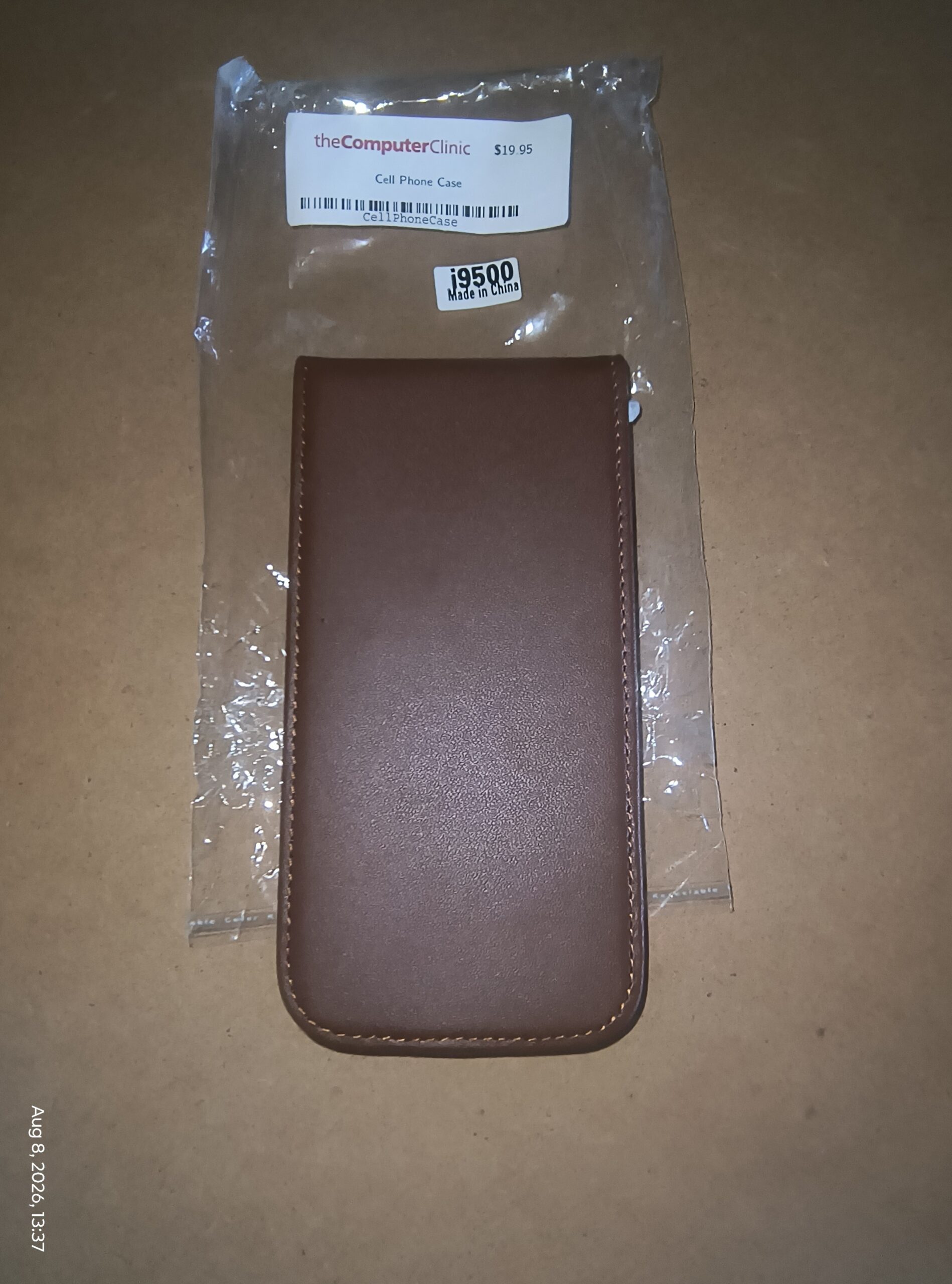 Stylish Brown PU Leather Vertical Flip Case for Samsung Galaxy S4 i9500