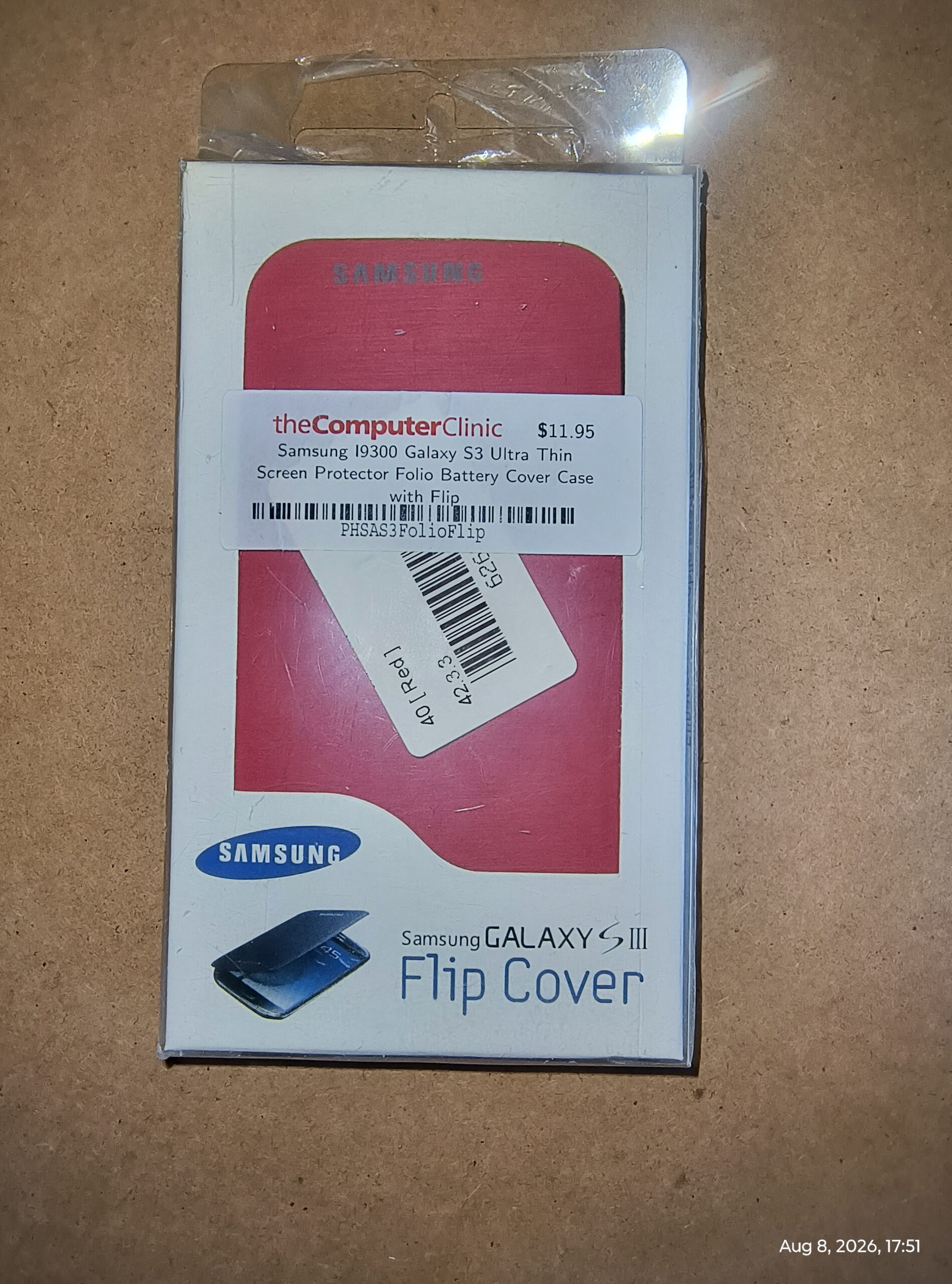 Samsung Galaxy S III Flip Cover Red for GT-I9300