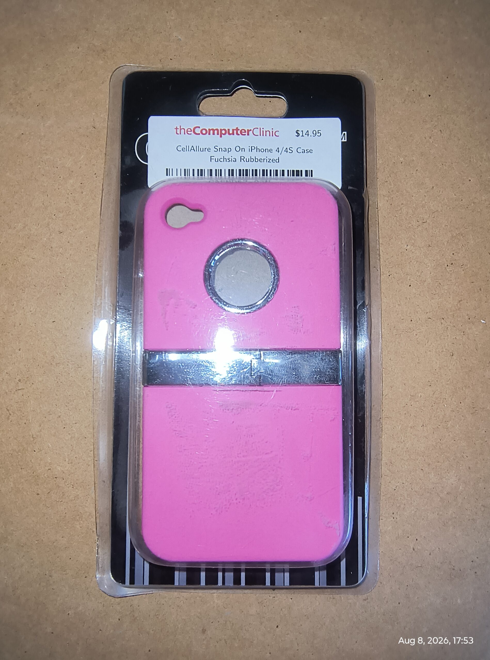 Protect and Style Your iPhone 4/4S with CellAllure Snap-On Case in Fuchsia Rubberized Finish