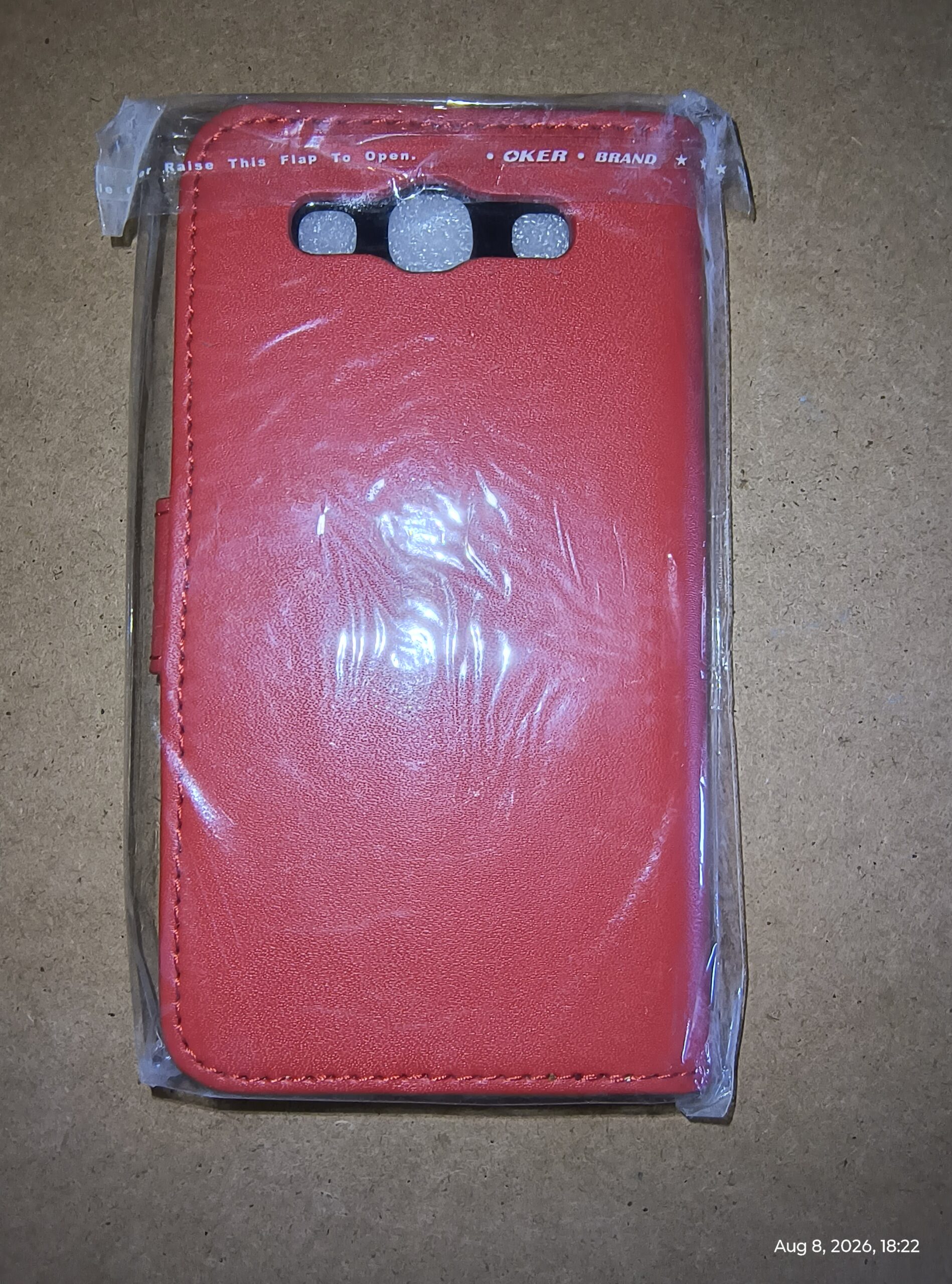 Stylish Red Wallet Flip Case for Samsung Galaxy S3 - Image 2