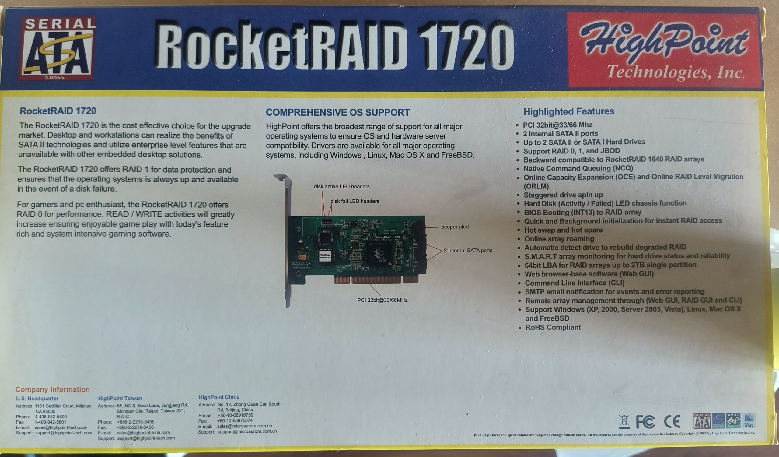 Upgrade Your Legacy System with HighPoint RocketRAID 1720 PCI RAID Controller! - Image 4