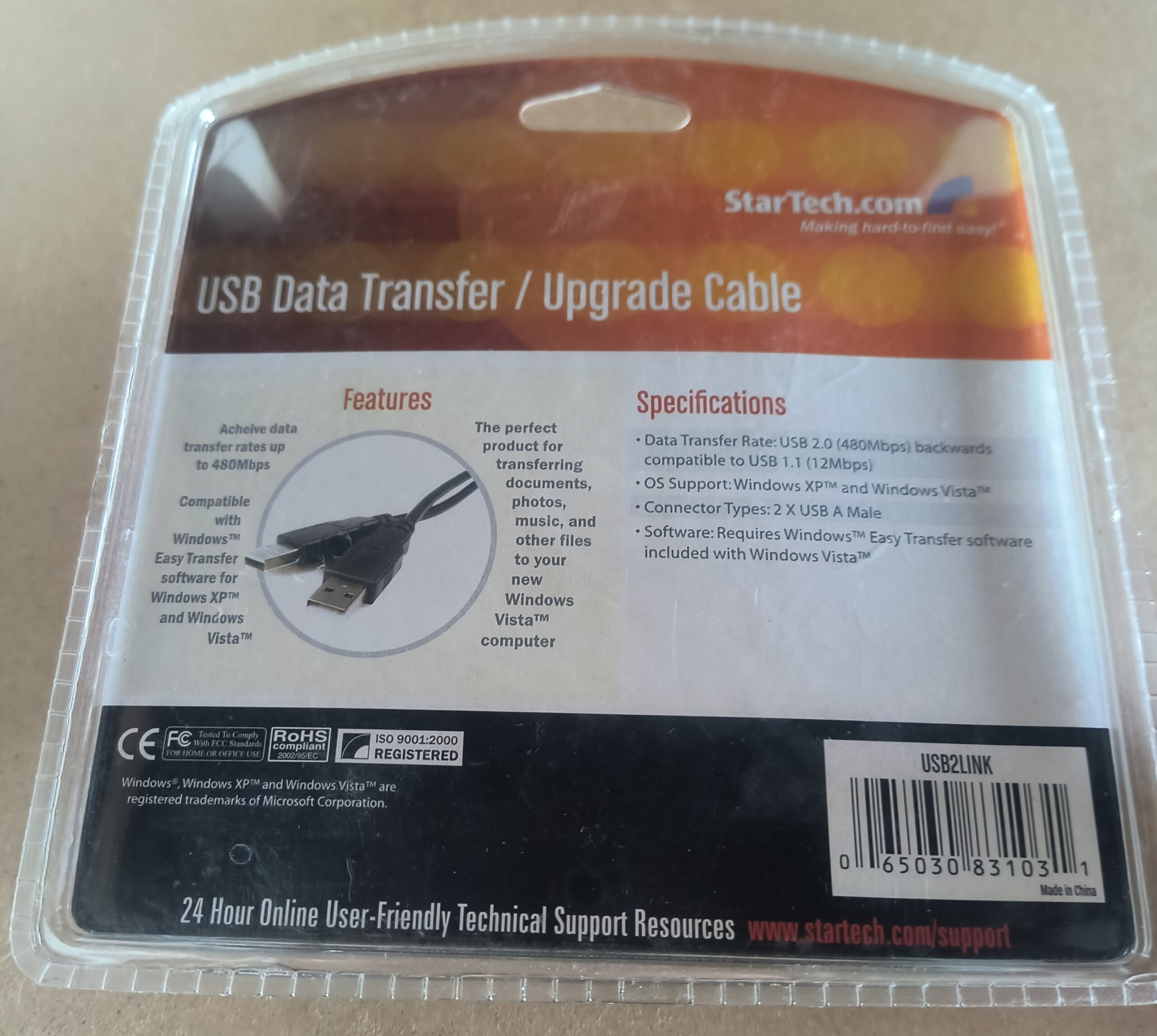 Effortlessly Transfer Files with StarTech.com USB2LINK USB 2.0 Data Transfer Cable - Image 3