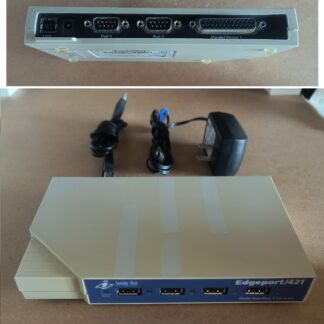 Connect RS-232 DB9 serial devices and DB25 parallel printer port devices with Inside Out Networks Edgeport/421 USB hub
